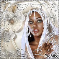 La mariée africaine - Animovaný GIF zadarmo