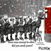 Lettre au Père Noël Letter to Santa - Besplatni animirani GIF