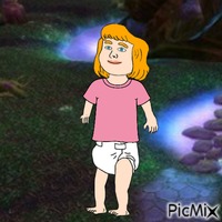 Baby in fantasy world (my 2,740th PicMix) animerad GIF