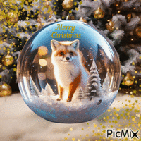 Concours : Boule de Noël avec animal - Free animated GIF