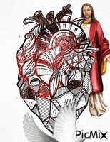 Corazón abstracto анимированный гифка