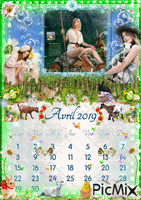 calendrier avril 2019 Animated GIF