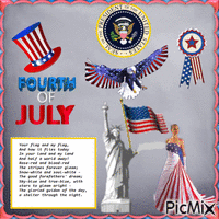 4 JULY Indipendence Day geanimeerde GIF