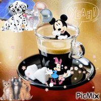Mickey le matin Animated GIF