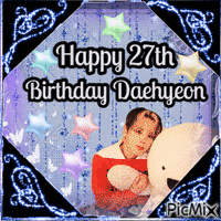 Happy 27th Birthday Daehyeon - GIF animé gratuit