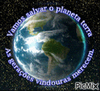 planeta terra - GIF animado gratis