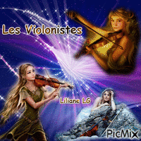 Les Violonistes animēts GIF