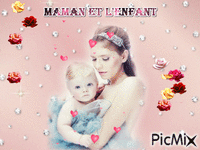 maman et l enfant - Besplatni animirani GIF