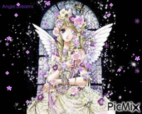 Purple Angel - Gratis geanimeerde GIF