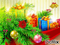 Glædelig jul - Merry Christmas - Gratis animeret GIF