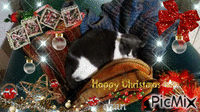 Happy Christmas my dear Perla アニメーションGIF