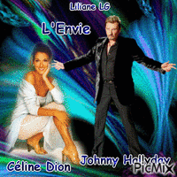 L'Envie : Céline Dion - Johnny Hallyday ♥♥♥♥♥♥♥ анимиран GIF