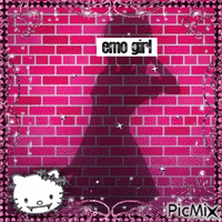 emo girl - 免费动画 GIF