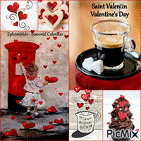 Saint Valentin, Valentine's Day - Animovaný GIF zadarmo