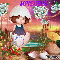 Joyeuses pâques - Zdarma animovaný GIF