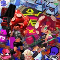 octolings! 动画 GIF