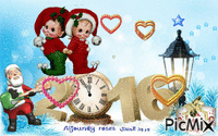 Happy New Year ~~ ستة جديدة سعيدة - GIF animado grátis