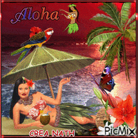 Aloha GIF animé