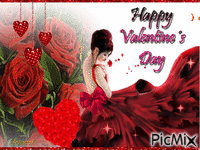Happy Valentine's day animuotas GIF