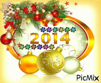 Wszystkiego najlepszego w 2014 roku - Δωρεάν κινούμενο GIF