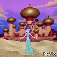 Princess Twilight Sparkle of Agrabah animerad GIF