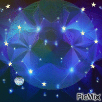 Background Diamante Blu GIF animata