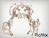 licorne couple animée - Ilmainen animoitu GIF