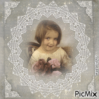 Portrait fillette par BBM Animated GIF