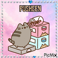 Pusheen Eats GIF animé