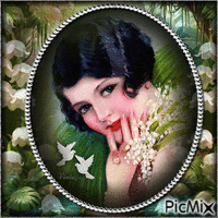 Vintage Woman-RM-02-22-024 - Ilmainen animoitu GIF