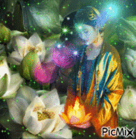 femme lotus - Gratis animerad GIF
