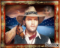Mon Cowboy Elvis Presley ♥♥♥ GIF animado