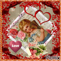 vintage valentine - Gratis geanimeerde GIF