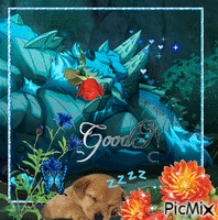Good Night Zinogre (2) - Free animated GIF