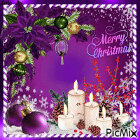 Merry Christmas. Purple