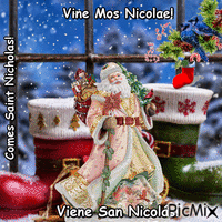 Comes Saint Nicholas! Gif Animado