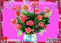 Rosas e Borboletas анимиран GIF