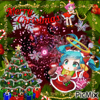 Merry Xmas - GIF animé gratuit