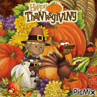 Herbst automne autumn thanksgiving animovaný GIF