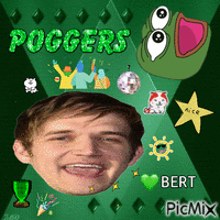 poggers bert - GIF animé gratuit