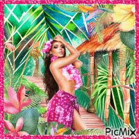 FEMME TROPICALE Animated GIF
