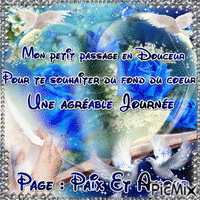 Paix Et Amour - GIF animado gratis