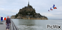 promenade au Mont St Michel - Free animated GIF