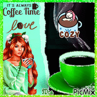 It' s Always coffee time animeret GIF