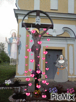 St Therese Cross - Ingyenes animált GIF