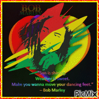 Bob Marley - GIF animé gratuit