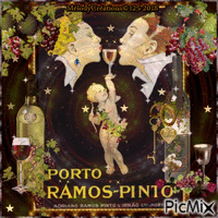 Publicité Vintage...  Vintage advertising... Porto Ramos-Pinto...