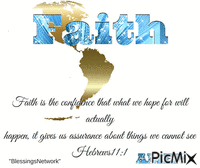 faith Hebrews 11:1 - Animovaný GIF zadarmo