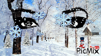 winter snow - GIF animasi gratis