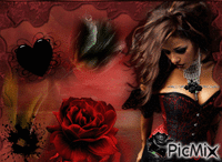 noir et rouge Animated GIF